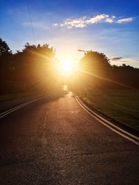 Road at sunset