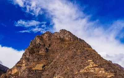 Incan mountain ruins in peru