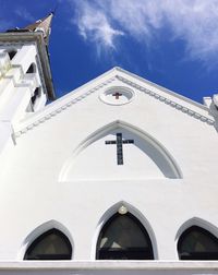 Low angle view of building against sky