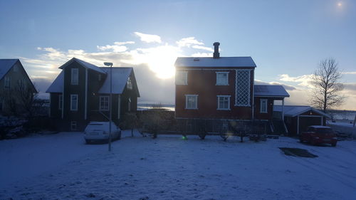 Houses against sky