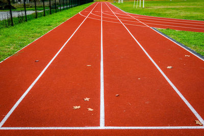 View of running track