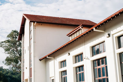 Low angle view of building against sky