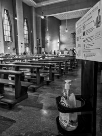 Interior of restaurant