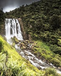 River flowing through rocks
