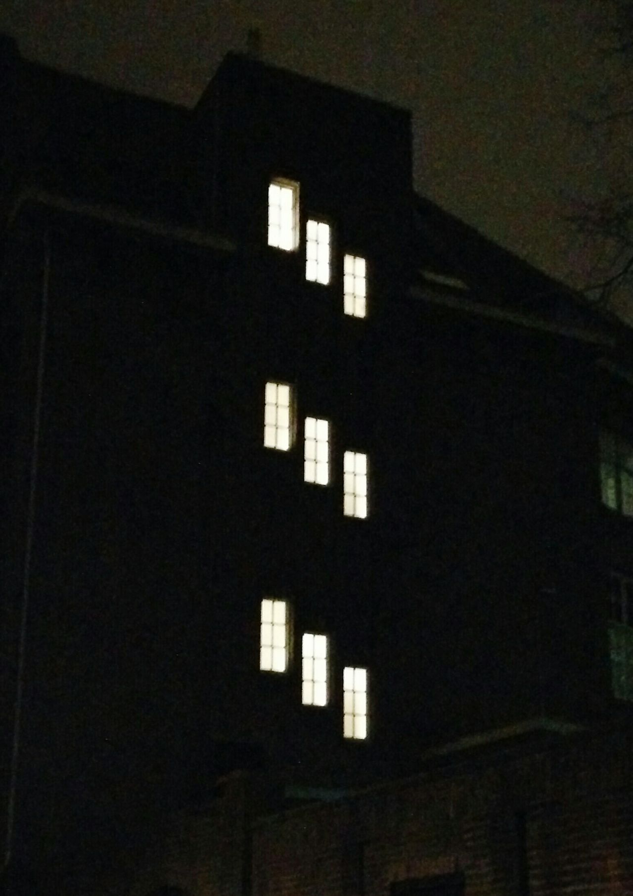 Lighted windows