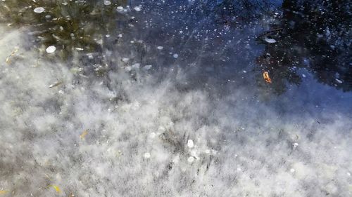 Full frame shot of snow against sky