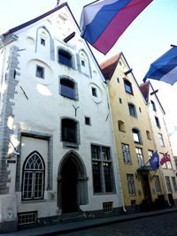 Low angle view of building against sky