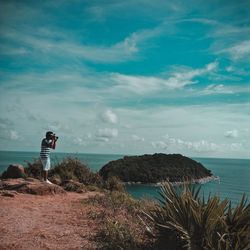 Scenic view of sea against sky