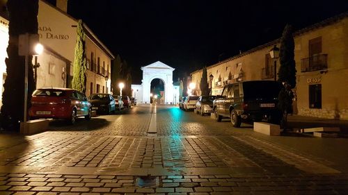 City street at night