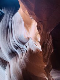 Low angle view of rock formation