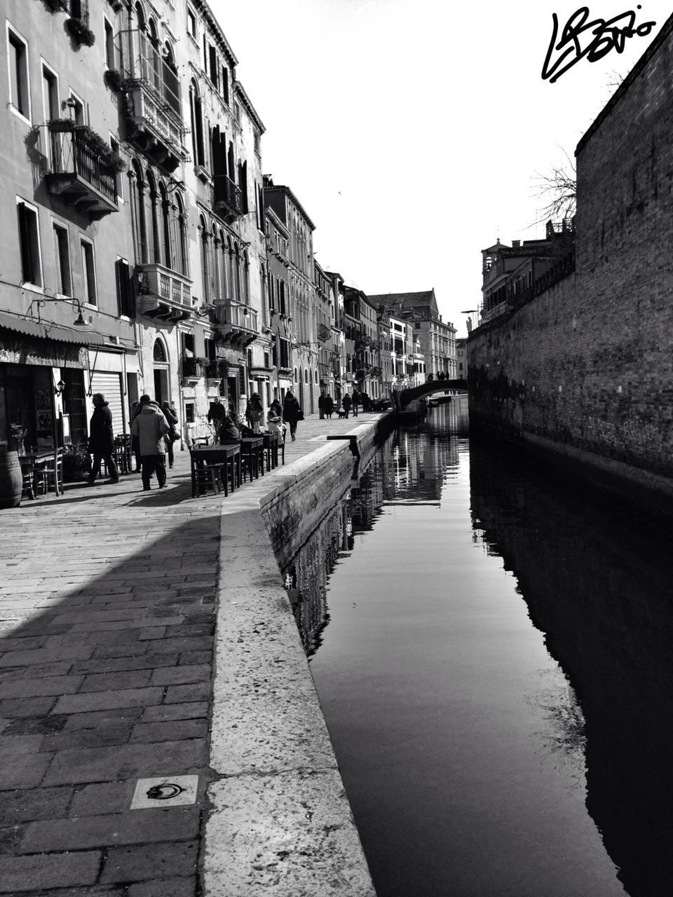 VIEW OF CANAL ALONG BUILDINGS