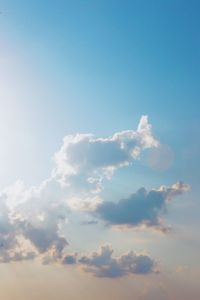 Low angle view of clouds in sky