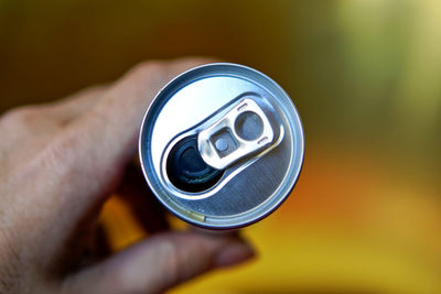 Close-up of human hand holding drink