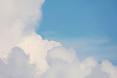 Low angle view of clouds in sky