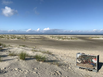 Rubbish box in the dunes