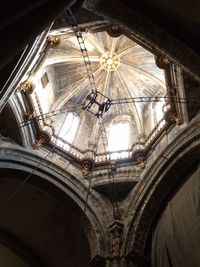 Low angle view of ceiling of building