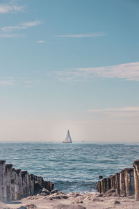 Scenic view of sea against sky