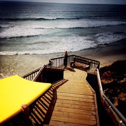 Pier leading to sea