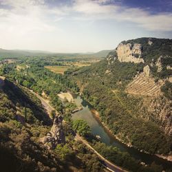 Scenic view of landscape against sky