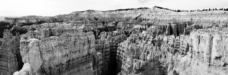 View of rock formations