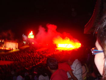 People enjoying at concert