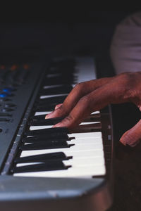 Man playing piano