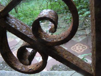 Close-up of rusty metal