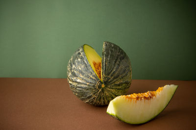 Close-up of fruit on table