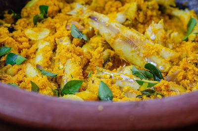 Close-up of food in plate