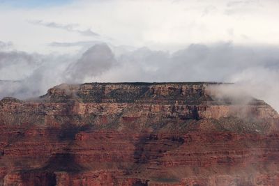 View of rock formation against sky