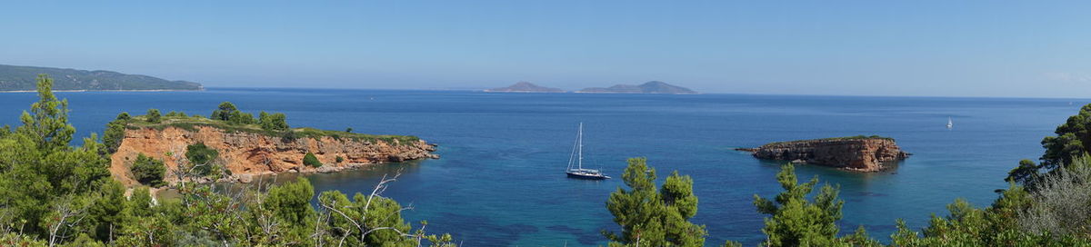 Panoramic view of sea against sky