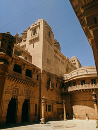 Low angle view of historical building against sky