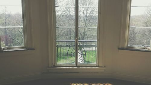 Closed window of house