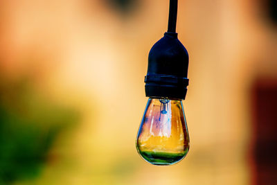 Close-up of light bulb