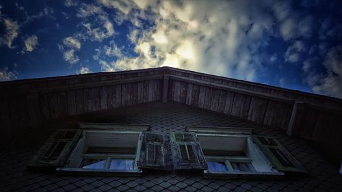 Low angle view of building against sky