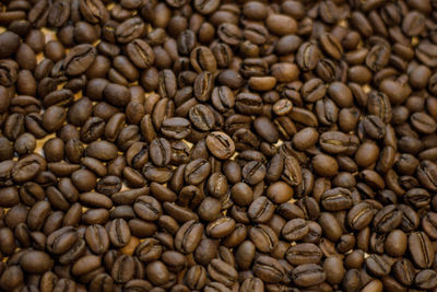 Full frame shot of coffee beans