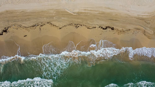 High angle view of beach