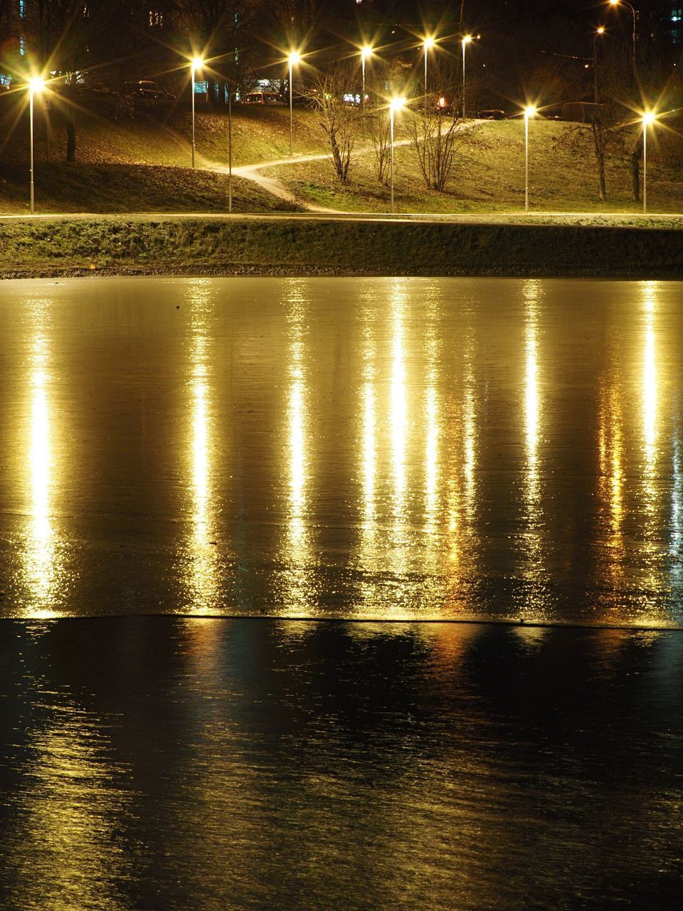 REFLECTION OF LIGHTS IN WATER