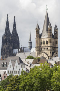 View of cathedral against cloudy sky