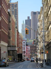 Street amidst buildings in city