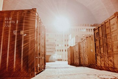 Alley amidst buildings in city