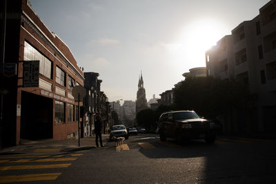 Buildings in city against sky