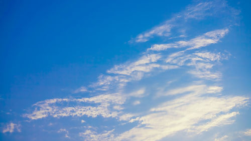 Low angle view of clouds in sky