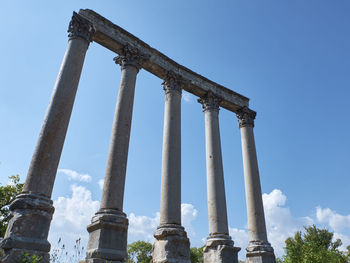 Remains of the ancient arch at the temple of tyche province of isauria, uzuncaburc, mersin, turkey