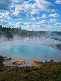 Scenic view of landscape against sky