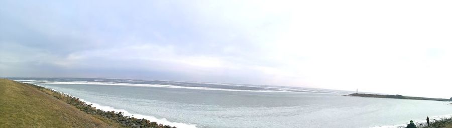 Panoramic view of sea against sky