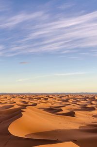 Scenic view of desert against sky