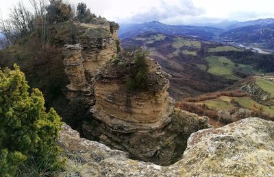 Scenic view of mountain range