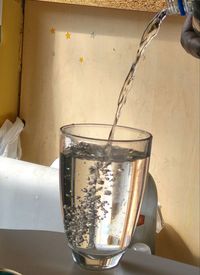 Close-up of drink in glass