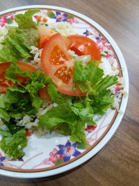 Close-up of salad in plate